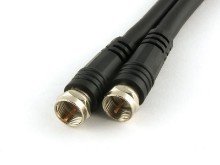 Picture of 6ft RG6/u CaTV Coaxial Patch Cable - F Type, Black
