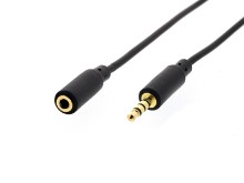 Picture of 3.5mm Thin Stereo Audio Extension Cable w/ Microphone Support - 25 FT