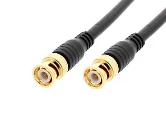 Picture of 3G HD-SDI 3GHz BNC RG6 Coaxial Cable - Gold Plated Connectors, 200 FT